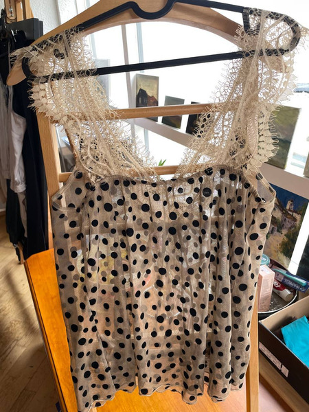 Italian Polka Dot Lace Top – Made in Italy - 2