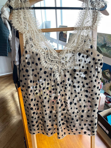 Italian Polka Dot Lace Top – Made in Italy