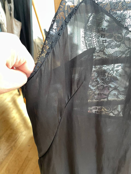 Elegant Black Lace Sheer Top H&M EUR 42 - 3
