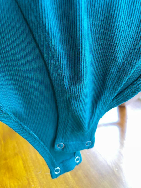 ZARA Green Long Sleeve Bodysuit L – Cotton Blend - 3