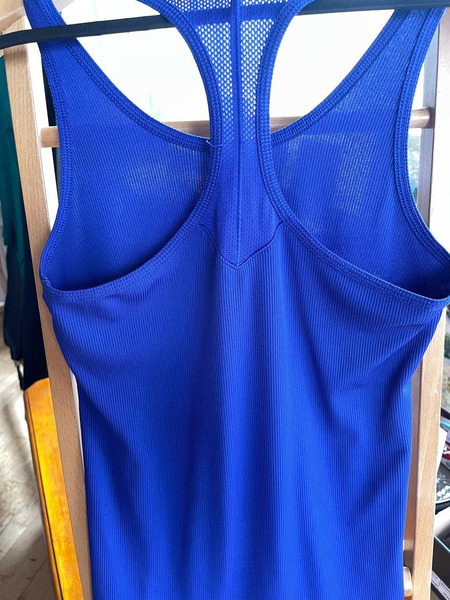 Under Armour Workout Tank Top Blue Athletic Top - 4
