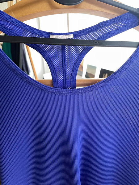 Under Armour Workout Tank Top Blue Athletic Top - 6