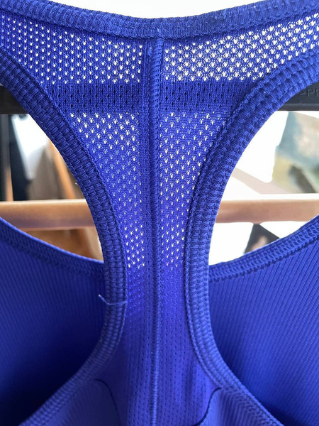 Under Armour Workout Tank Top Blue Athletic Top - 7