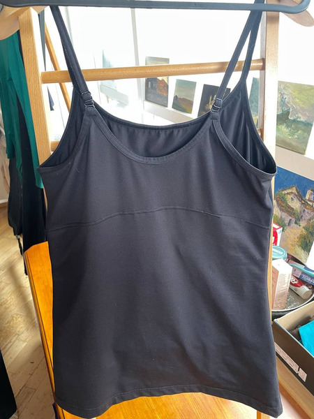 Black Stretch Cami Top Size L/XL – Supportive Fit