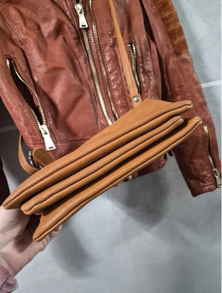 100% Genuine Leather Scandinavian Edition Crossbody Bag - 4