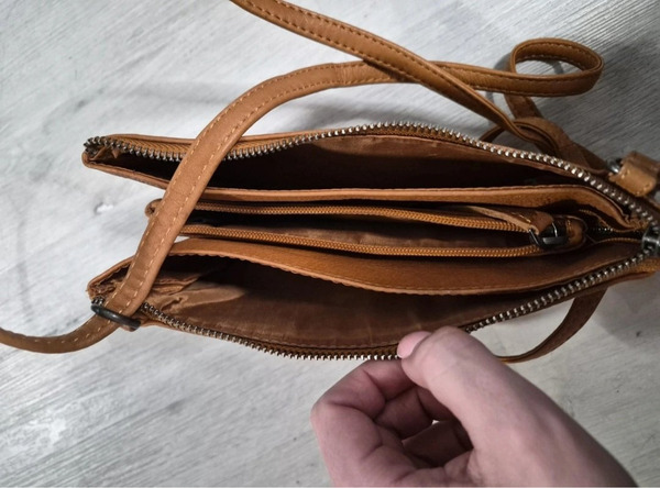 100% Genuine Leather Scandinavian Edition Crossbody Bag - 5