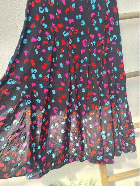 Hush Viscose Pleated Midi Skirt Size S - 2