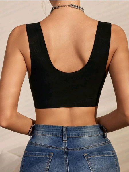 New Black Front Closure Lace Comfort Bra – Size 2XL / EU 44 - 4