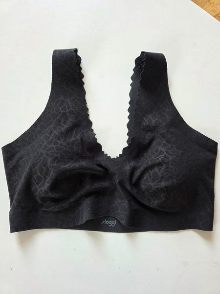 Sloggi Zero Feel Lace Bralette Black – Seamless Wireless Bra – Size 2XL - 2