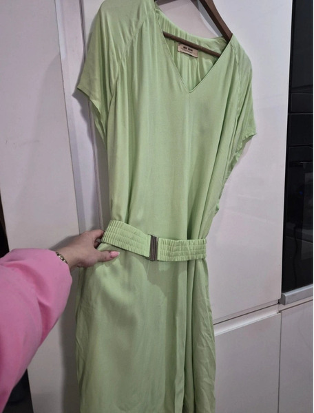 Mos Mosh Pistachio Green Dress with Belt – Size XL - 3