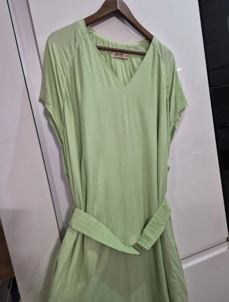 Mos Mosh Pistachio Green Dress with Belt – Size XL - 5
