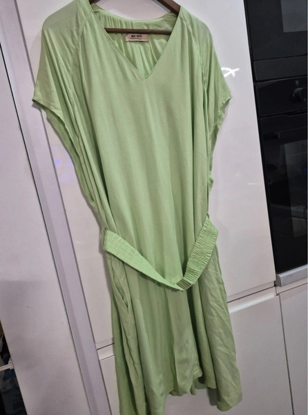 Mos Mosh Pistachio Green Dress with Belt – Size XL - 7