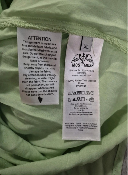 Mos Mosh Pistachio Green Dress with Belt – Size XL - 10