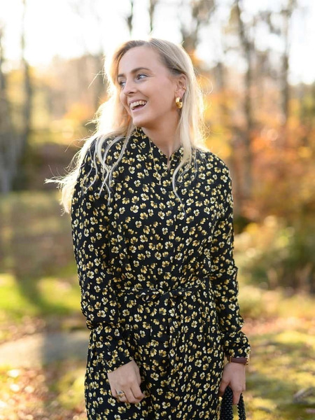 MSCH Copenhagen Amber Opulla Dress AOP 100% Viscose M