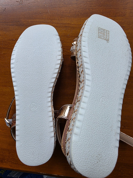 Rose Gold Summer Sandals – Size 36 - 3