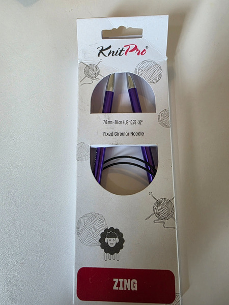 KnitPro Zing Fixed Circular Needles 7.0 mm – 80 cm