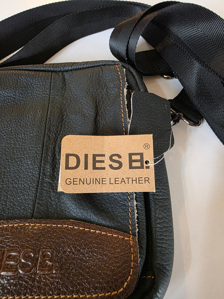 Diesel leðurtaska – svart/brún - 6