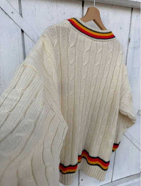 Vintage Tetley Bitter Cricket Sweater – XL/XXL Oversized - 3