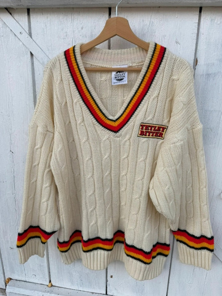 Vintage Tetley Bitter Cricket Sweater – XL/XXL Oversized - 5