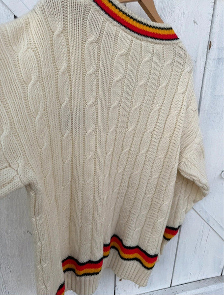 Vintage Tetley Bitter Cricket Sweater – XL/XXL Oversized - 7
