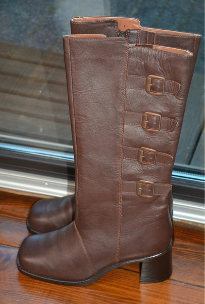 Vintage Italian Leather Knee-High Boots – Size 38 - 2