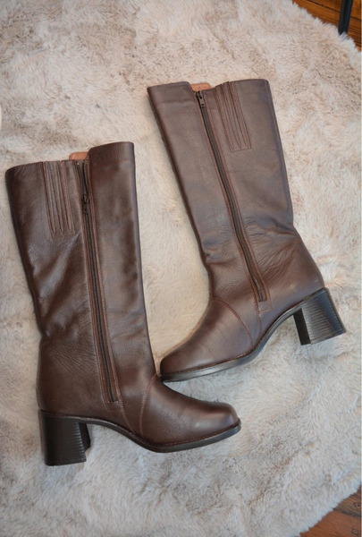 Vintage Italian Leather Knee-High Boots – Size 38 - 4
