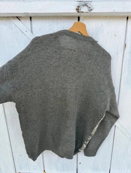 Vintage Shetland Wool Sweater – XL Oversized - 6