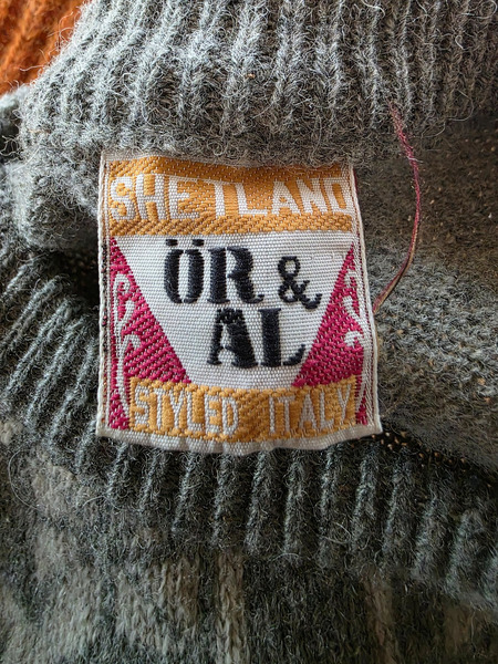 Vintage Shetland Wool Sweater – XL Oversized - 8