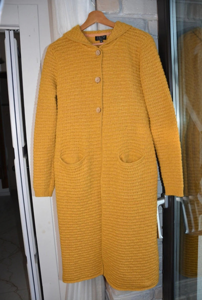Zilch Merino Wool & Baby Alpaca Hooded Cardigan – Size M - 4