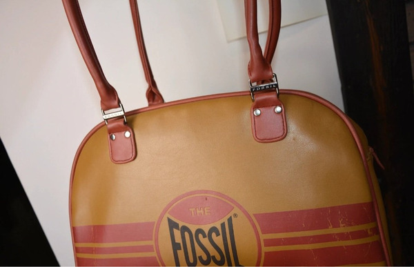Fossil Vintage Caramel Brown Shoulder Bag - 6