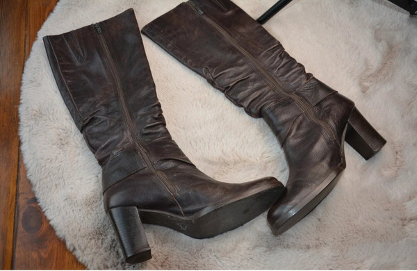 Be Originals Leather Knee High Boots – Size 38 - 8