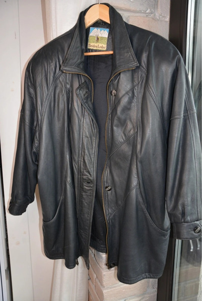Vintage Heiden Leder Genuine Leather Jacket – Size 44 (Oversized XL/XXL)