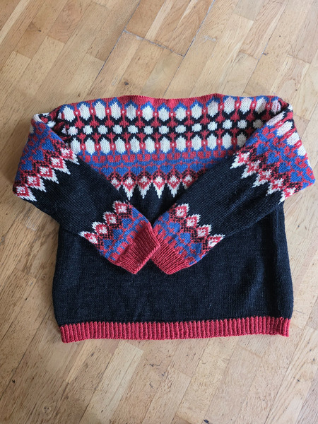 Vintage Nordic Wool Sweater – Size L Oversized - 5
