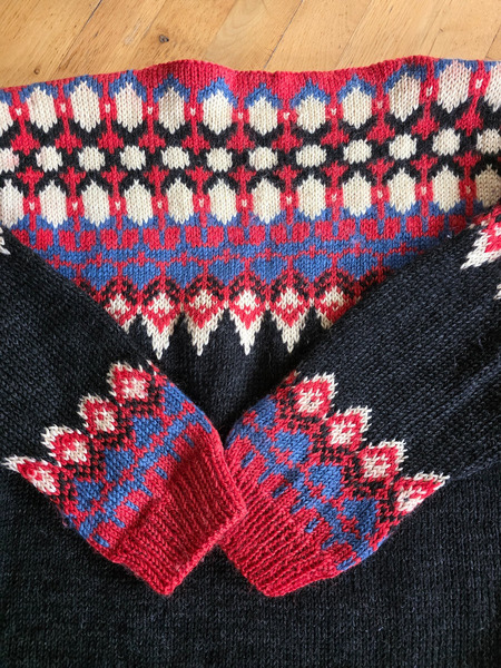 Vintage Nordic Wool Sweater – Size L Oversized - 6