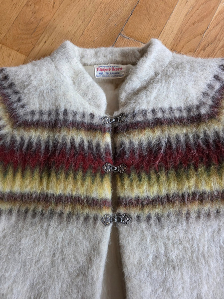 Vintage Norwegian Wool Jacket / Cardigan – Mjøfjord Veveri – L/XL - 2