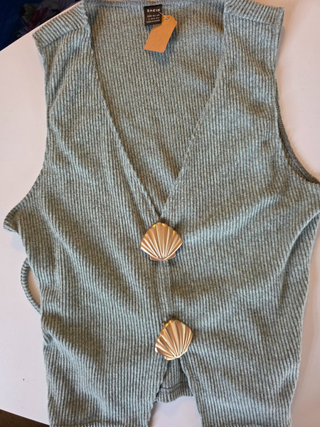 SHEIN Ribbed Vest Top – Size L (40/42)