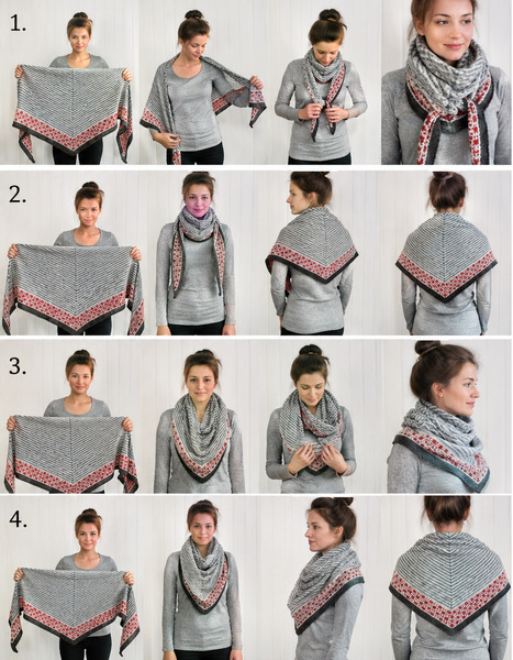 Soft Knit Baktus Scarf / Shawl