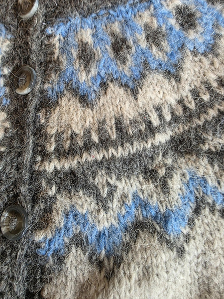 Icelandic Hand-Knitted Lopapeysa Cardigan – Size S/M - 2