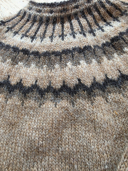 Icelandic Hand-Knitted Lopapeysa Cardigan – Size M/L - 7