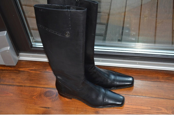 Esprit Genuine Leather Knee High Boots – Size 38 - 4