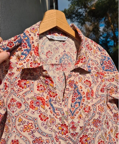ZARA boho skyrta XS/S | Létt og falleg sumarskyrta - 2
