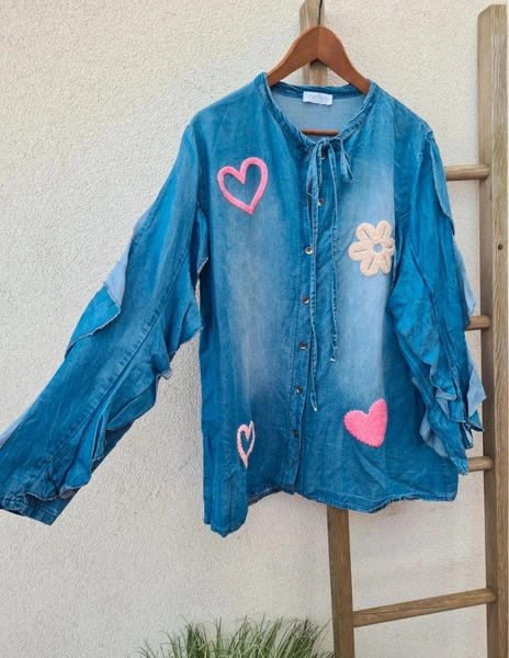 Made in Italy lyocell skyrta – Oversize 3XL