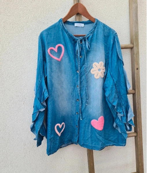 Made in Italy lyocell skyrta – Oversize 3XL - 4