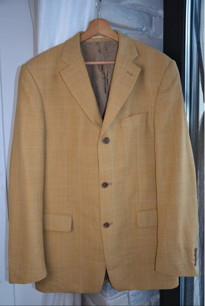 Vintage Larusso ullarjakki – 100% ull – stærð XL / 42–44