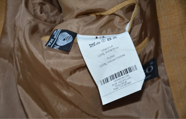 Vintage Larusso ullarjakki – 100% ull – stærð XL / 42–44 - 5