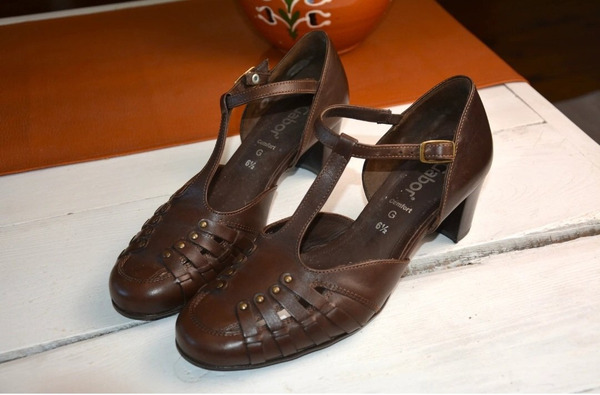 Gabor Leather T-Bar Mary Jane Sandals – Size 40 - 2
