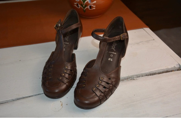 Gabor Leather T-Bar Mary Jane Sandals – Size 40 - 3