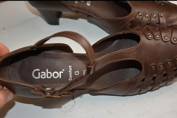 Gabor Leather T-Bar Mary Jane Sandals – Size 40 - 9