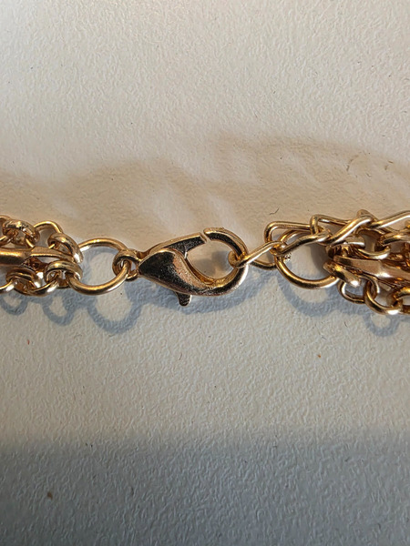 Gold Tone Layered Heart Necklace – Double Heart Pendant - 2