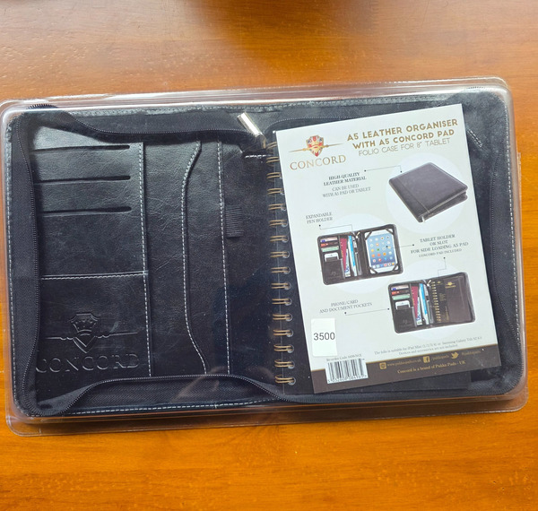 Concord A5 Leather Folio Case for iPad Mini & Samsung Galaxy Tab – New